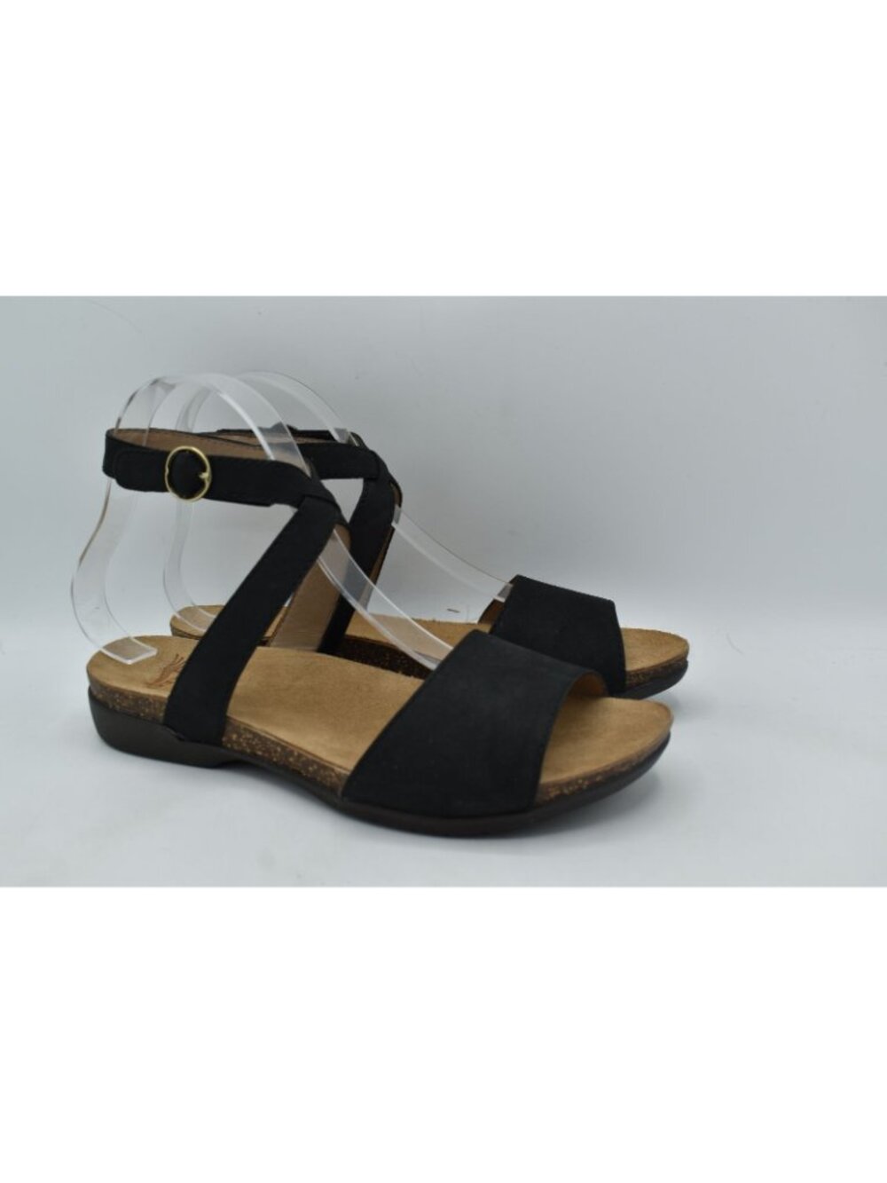 Dansko Womens EU Size 40 Rafferty Black Milled Nubuck Ankle Strap Sandals Shoes - Picture 4 of 14